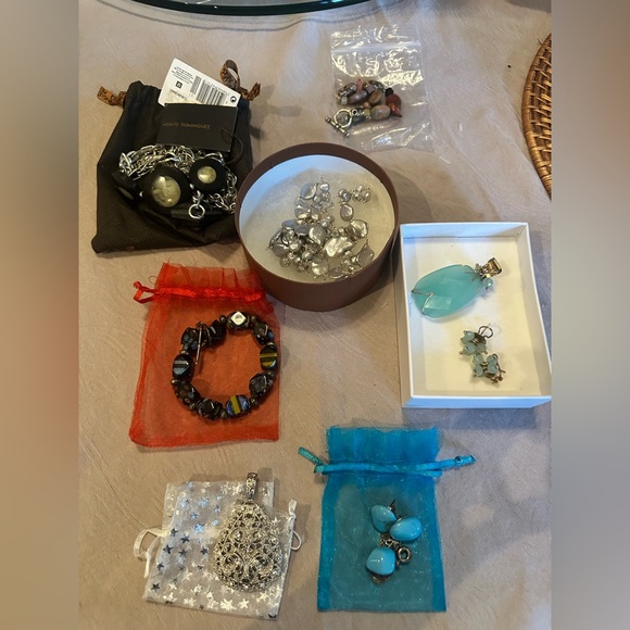 7 Piece Adolfo Dominguez and Chunky Jewelry Set - Picture 2 of 8